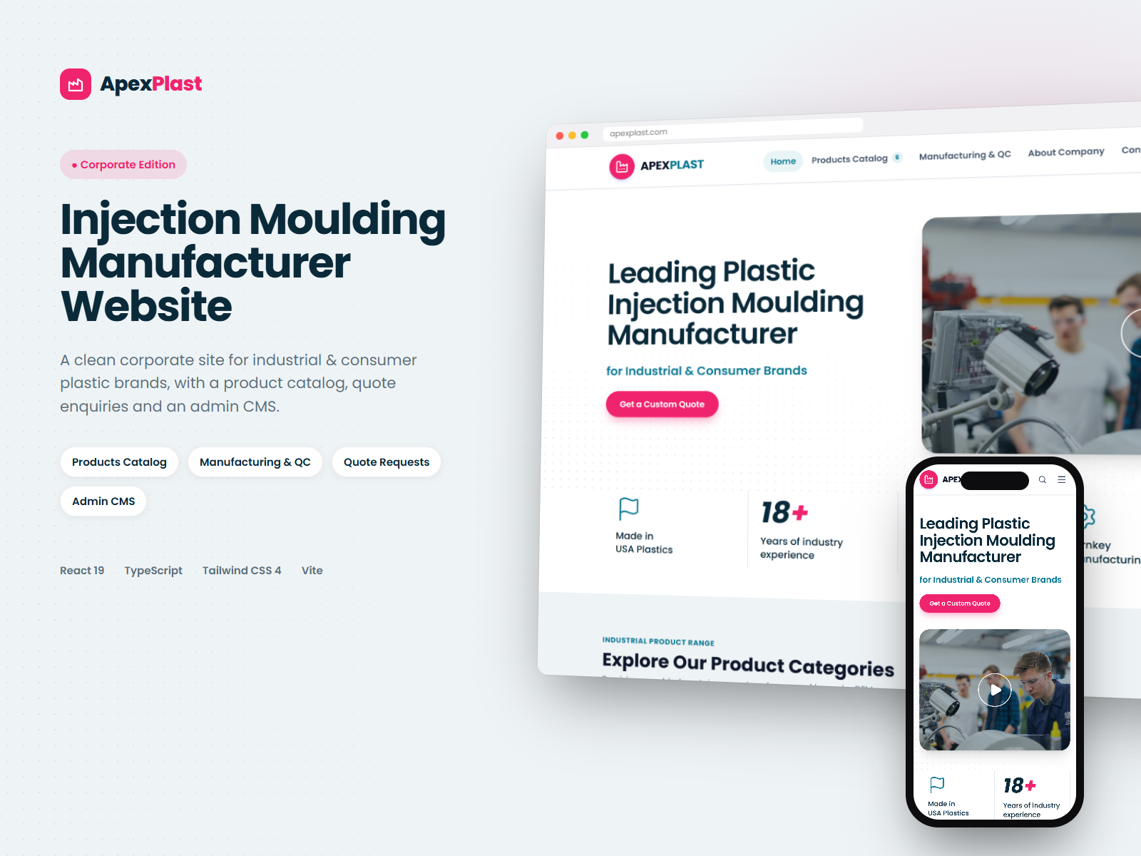 ApexPlast Pro: Injection Moulding Manufacturer Website
