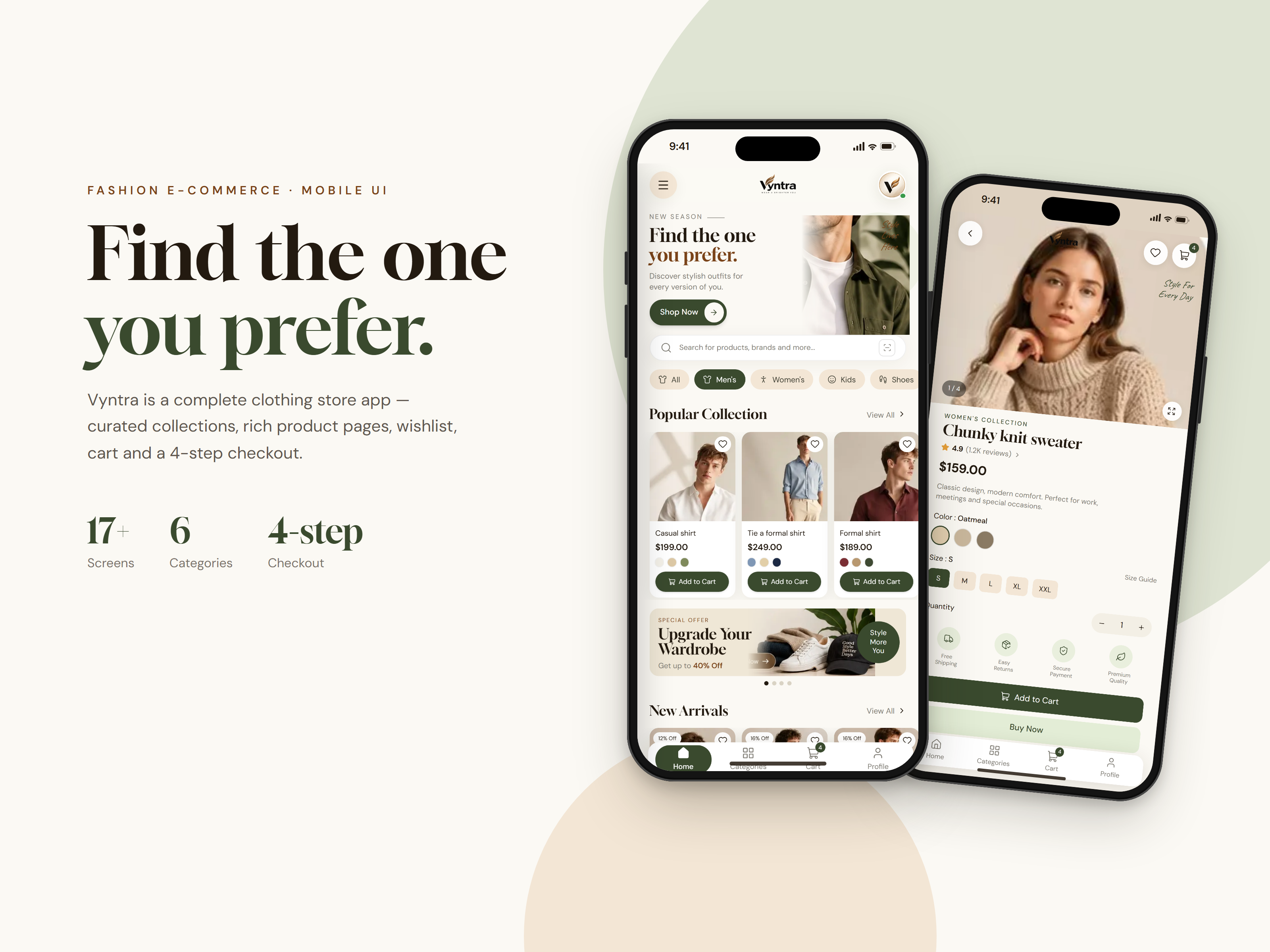 Vyntra: Fashion E-commerce Mobile App